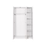 Ντουλάπα ρούχων Sesami 103x52x185cm άσπρη μελαμίνη ed8462 - Image 4