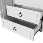 Ντουλάπα ρούχων Sesami 140x52x185cm άσπρη μελαμίνη ed8463 - Image 3