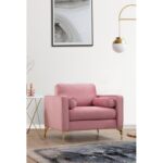 Πολυθρόνα Rome Rose 105x85x90cm ed8526 - Image 5