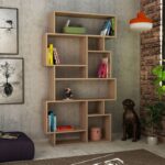 Βιβλιοθήκη Karmato δρυς μελαμίνη 96x25 5x168 5εκ ed852