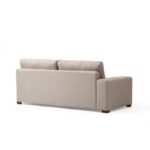 Barca γωνιακός καναπές μπεζ ύφασμα 190x323x94x85cm ed8546 - Image 3