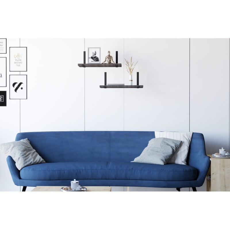 8560_0-800x800 Ραφιέρα τοίχου Lama ανθρακί μελαμίνη 40x15cm ed8560 - Image 1