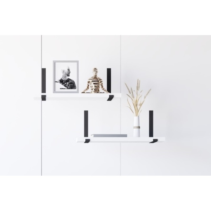 8561_0-800x800 Ραφιέρα τοίχου Lama άσπρη μελαμίνη 40x15cm ed8561 - Image 1