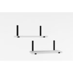 Ραφιέρα τοίχου Lama άσπρη μελαμίνη 40x15cm ed8561 - Image 2