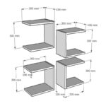 Ράφι τοίχου Base καρυδί 30x19 6cm μελαμίνη ed8562 - Image 2