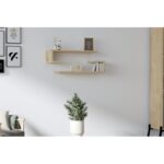 Ράφι τοίχου Eldo Sapphire Oak χρώμα μελαμίνη 60x19 6x15cm ed8563