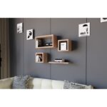 Ράφι τοίχου Babi Sapphire Oak μελαμίνη 24x15x44cm ed8566 - Image 5