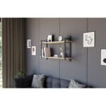 Ράφι τοίχου Abat Sapphire Oak μελαμίνη 90x60x22cm ed8572 - Image 5