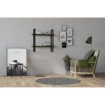 Ράφι τοίχου Buba ανθρακί μελαμίνη 70x22cm ed8576