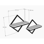 Ραφιέρα Sezo ανθρακί μελαμίνη 42 4x15x42 4εκ ed8578 - Image 2