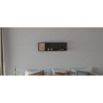 Ραφιέρα Meedo atlantic pine ανθρακί μελαμίνη 100x20x29εκ ed8580