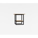 Βοηθητικό τραπέζι Boyce Oak μαύρο χρώμα 45x47cm ed8584 - Image 3