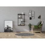 Ράφι τοίχου Dodo ανθρακί μελαμίνη 54x15x90cm ed8593