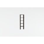 Βιβλιοθήκη Goreme ανθρακί μελαμίνη 45x30x160εκ ed8595 - Image 3