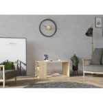 Τραπέζι σαλονιού Fenton δρυς μελαμίνη 80x40x50εκ ed8600