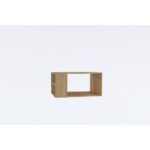 Τραπέζι σαλονιού Fenton δρυς μελαμίνη 80x40x50εκ ed8600 - Image 3