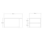 Τραπέζι σαλονιού Fenton δρυς μελαμίνη 80x40x50εκ ed8600 - Image 4