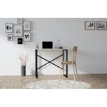 Γραφείο Addis Black μοριοσανίδα 90x56x76cm ed8605