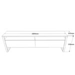 Σύνθετο τηλεόρασης Mile atlantic pine μελαμίνη 180x35 5x56εκ ed860 - Image 2