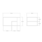 Τραπέζι σαλονιού Eros δρυς μελαμίνη 80x40x50εκ ed8613 - Image 2