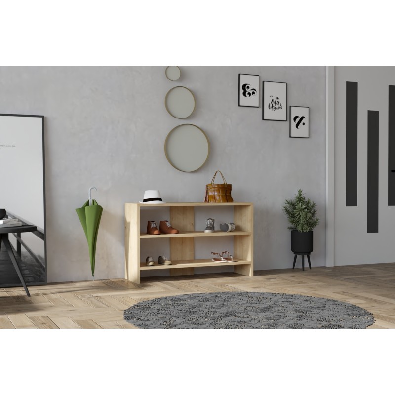 8617_0-800x800 Ραφιέρα Reine δρυς μελαμίνη 93x31x56εκ ed8617 - Image 1