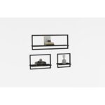 Ραφιέρα Yeso ανθρακί μελαμίνη 80x20x30εκ ed8622 - Image 4