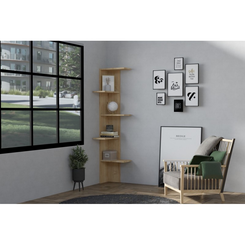 8624_0-800x800 Βιβλιοθήκη Bled δρυς μελαμίνη 40x21 4x160εκ ed8624 - Image 1