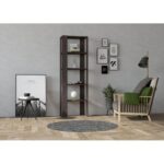 Βιβλιοθήκη Pucon καρυδί μελαμίνη 53x23x160εκ ed8627