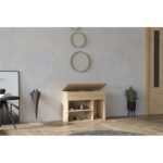 Έπιπλο εισόδου Furnas δρυς μελαμίνη 70x31x50εκ ed8630 - Image 5