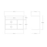 Έπιπλο εισόδου Furnas δρυς μελαμίνη 70x31x50εκ ed8630 - Image 2