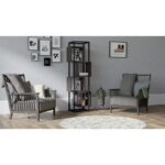 Βιβλιοθήκη Rabant ανθρακί μελαμίνη 44x29x140εκ ed8634