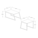 Τραπεζάκι σαλονιού set Boyce Oak 37x46x50cm ed8636 - Image 2