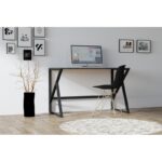 Γραφείο Marion ανθρακί 120x60x75cm μελαμίνη ed8637