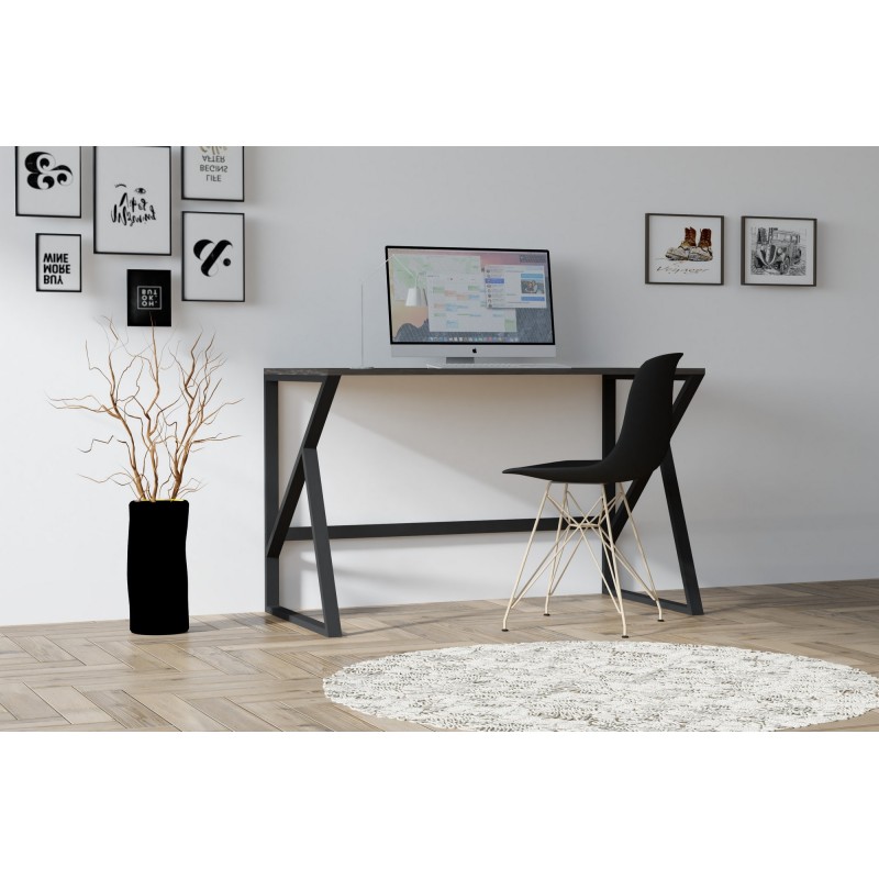 8637_0-800x800 Γραφείο Marion ανθρακί 120x60x75cm μελαμίνη ed8637 - Image 1