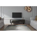Έπιπλο τηλεόρασης Avila ανθρακί 120x30x38cm ed8639 - Image 5