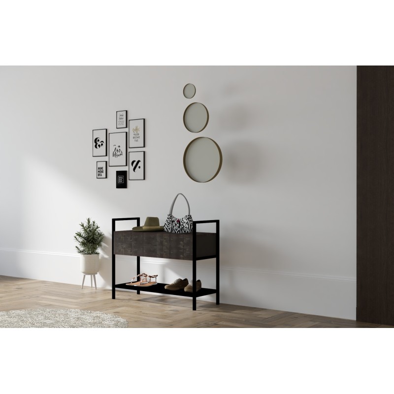 8641_0-800x800 Παπουτσοθήκη ραφιέρα Narden ανθρακί μελαμίνη 90x34x70cm ed8641 - Image 1