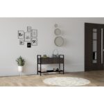 Παπουτσοθήκη ραφιέρα Narden ανθρακί μελαμίνη 90x34x70cm ed8641 - Image 5