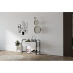 Παπουτσοθήκη ραφιέρα Narden άσπρη μελαμίνη 90x34x70cm ed8643