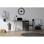 Γραφείο Calvino καρυδί μελαμίνη 110x50x74cm ed8652