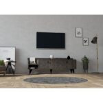 Έπιπλο τηλεόρασης Heflin καρυδί 150x36x50cm ed8658