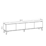 Έπιπλο τηλεόρασης Nora Sapphire Oak 180x35x50cm ed865 - Image 2