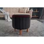 Σκαμπ΄ω Lindy μαύρο 40x40cm ed8676