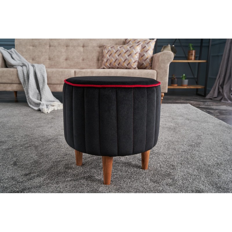 8676_0-800x800 Σκαμπ΄ω Lindy μαύρο 40x40cm ed8676 - Image 1