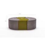 Σκαμπώ Alia πράσινο mink βελούδο 120x40x80cm ed8682 - Image 2