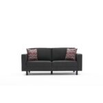 Καναπές διθέσιος Kale ανθρακί 180x91x83cm ed8715 - Image 4