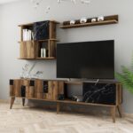 Έπιπλο τηλεόρασης Madrid μαύρο 180x33 8x48 6cm ed875 - Image 5