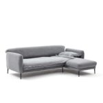 Γωνιακός καναπές Venus R γκρι 265x163x80cm ed8760 - Image 4