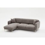 Γωνιακός καναπές Simena Left γκρι 266x133cm ed8778 - Image 4