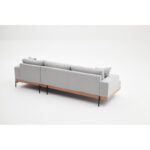 Γωνιακός καναπές Liva Right γκρι 287x171cm ed8784 - Image 5