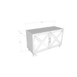 Μπουφέ Jupiter 100x40x77cm μελαμίνη μέταλλο ed880 - Image 2